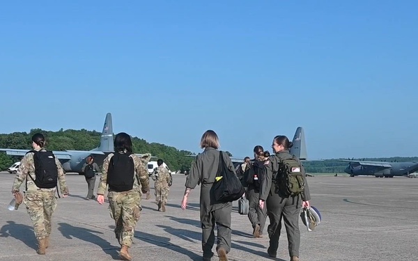 All-female aircrew, TLR Airmen participate in Smithsonian’s "S.H.E. Can" graduation
