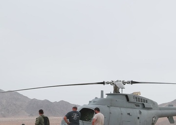 A First in U.S. Navy and Marine Corps History| HMH-361 Refuels MQ-8C Unmanned Helicopter