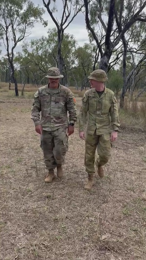 U.S. Army Cpl. Adriano Dias shares experience as part of Talisman Sabre 23