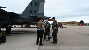 Liberty Wing F-15 achieves 10,000 flight hours B-roll