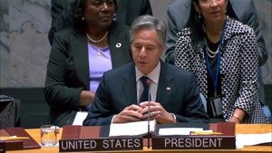 Secretary of State Antony J. Blinken remarks at a UN Security Council Open Debate on Famine and Conflict-Induced Global Food Insecurity in New York City, New York