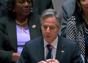 Secretary of State Antony J. Blinken remarks at a UN Security Council Open Debate on Famine and Conflict-Induced Global Food Insecurity in New York City, New York