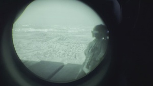 Night flight in CH-47 Chinook