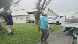 Cleanup of Camp Foster Exchange after Typhoon Khanun