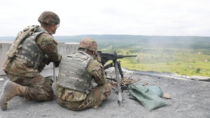 M2 machine gun qualification at Fort Indiantown Gap