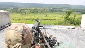 M2 machine gun qualification at Fort Indiantown Gap
