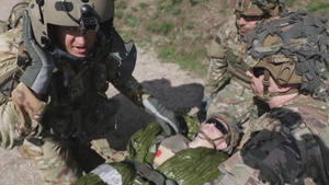 B-Roll: Task Force Ivy Soldiers collaborate with Estonian hospital during a medical evacuation exercise