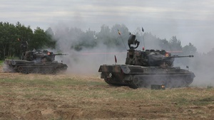 B-Roll: Task force Ivy Soldiers, NATO forces conduct combined arms live-fire exercise