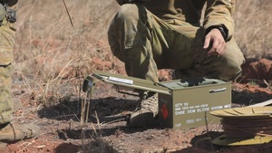 Australian Sappers practice demolitions