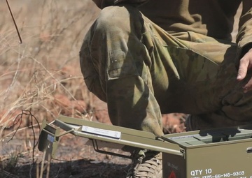 Australian Sappers practice demolitions