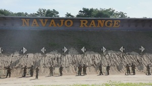 B-Roll: U.S. and ROK infantry Marines train together at Rodriguez Live Fire Range Complex