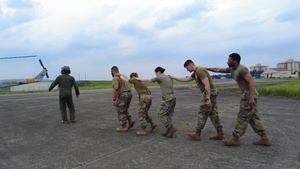 The 374th MDG perform readiness training