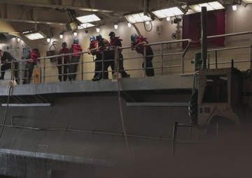 ACU 2 Landing Craft Embark Aboard USS Bataan