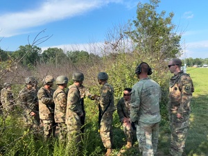 Officer candidates prepare for extraction