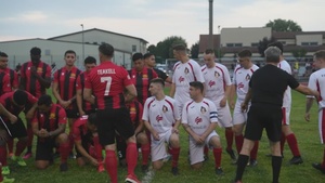 Vicenza Boss and Swiss Guard Soccer Game B-Roll