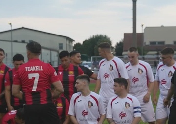 Vicenza Boss and Swiss Guard Soccer Game B-Roll