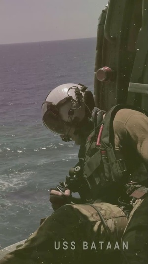 USS Bataan Conducts VERTREP with USNS Medgar Evers