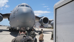 Hawaii Air National Guard Airlifts Fire Department Resources to Maui