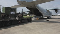 U.S. Marines with VMGR-252 transport equipment from MCAS Beaufort to MCAS Cherry Point