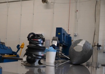 Aircraft structural maintenance fixes damage from lightning B-Roll
