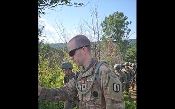 U.S. officer candidates load onto a Black Hawk