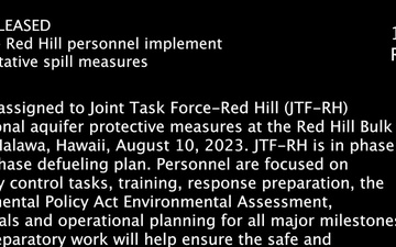 JTF-RH Implements Additional Aquifer Protective Measures