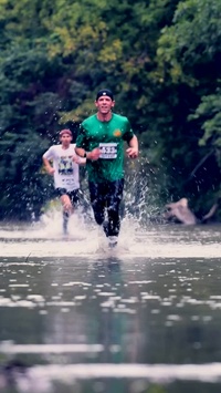 Through the mud: Trench Run 2023