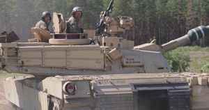 B-Roll: 1-8 Cavalry Regiment Abrams crews conduct weapons qualification in Pabrade, Lithuania