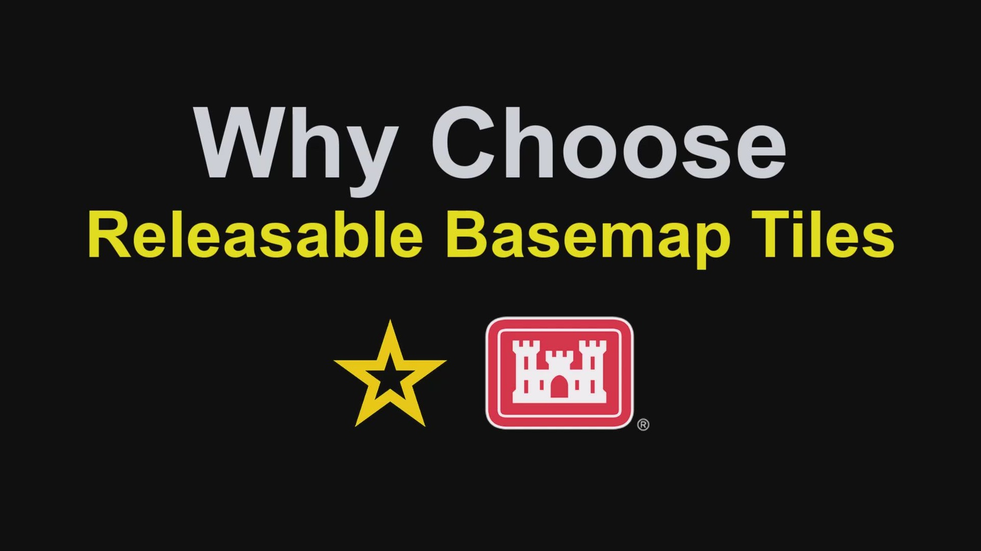 The Releasable Basemap Tiles (RBT) is the Army&#39;s next-generation webmap. It is a global, multiscale webmap with the look and feel of traditional military maps. This video highlights five reasons why soldiers should use RBT for their mapping applications.