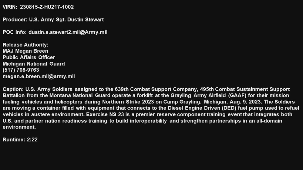 DVIDS Video 639th conducts fuel support mission during Northern