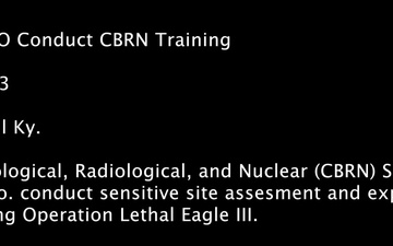 63rd CBRN Co. conducts CBRN training