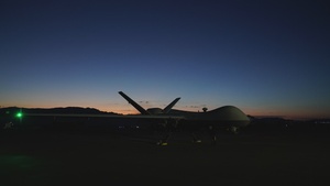 USAF MQ-9 at Twentynine Palms time-lapse
