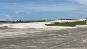 MQ-4C Triton's First IOC Flight in Guam