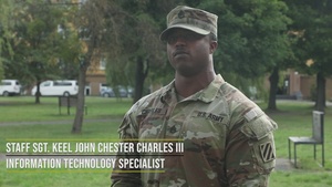 Third Division Sustainment Brigade Soldier guides us through Forward Operating Site Powidz