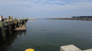 B-Roll 74th EDD and 554th ECC Conduct Port Damage Repair Operation