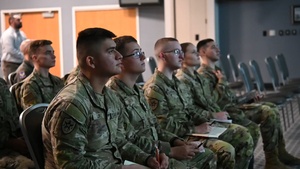 Texas A&M Cadets Visit Goodfellow Air Force Base