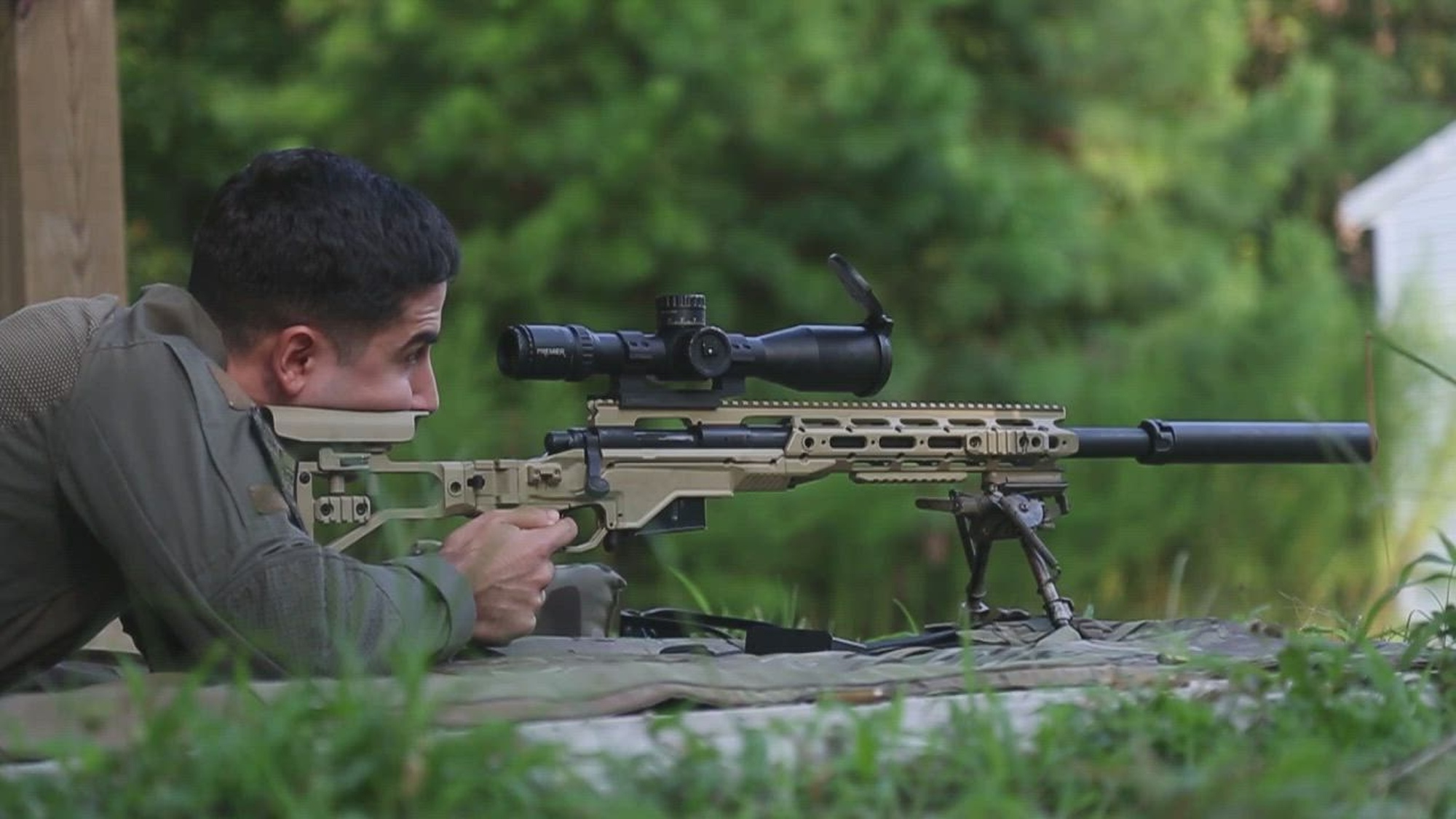 Members of the Marine Corps Base (MCB) Camp Lejeune Provost Marshal&#39;s Office Special Response Team participate in their monthly marksmanship qualification on Stone Bay, MCB Camp Lejeune, August 22, 2023.