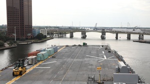 USS Iwo Jima Transits to Naval Station Norfolk
