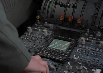 C-5M Super Galaxy and KC-10 Extender routine air refueling mission