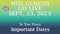 Patient Portal Video Series: Important Dates