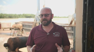 Savannah District moves cannon and artifacts to Texas A&M for conservation