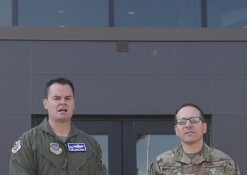 Col. Dycus and Chief Arcuri address Team Fairchild on the Spokane area wildfires