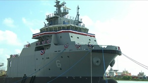Christening of USNS Navajo
