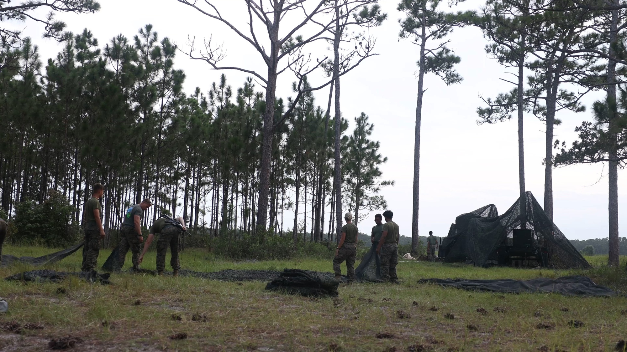 U.S. Marines with Marine Air Control Squadron (MACS) 2 relocate and set up an AN/TPS-80 Ground/Air Task Oriented Radar system and tactical air operations center on Marine Corps Base Camp Lejeune, North Carolina Aug. 17, 2023. MACS-2 took part in Large Scale Exercise 2023, a globally integrated exercise designed to refine the synchronization of maritime operations across multiple fleets in support of the joint force. The training was based on a progression of scenarios that will assess and refine modern warfare concepts. MACS-2 is a subordinate unit of 2nd Marine Aircraft Wing, the aviation combat element of II Marine Expeditionary Force.