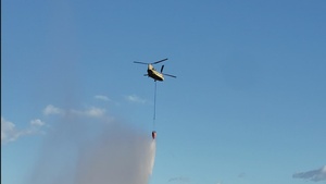 JTF-50 UH-47 Conduct Water Drop Operations on Maui Wildfire Areas Multiple Agency Respond