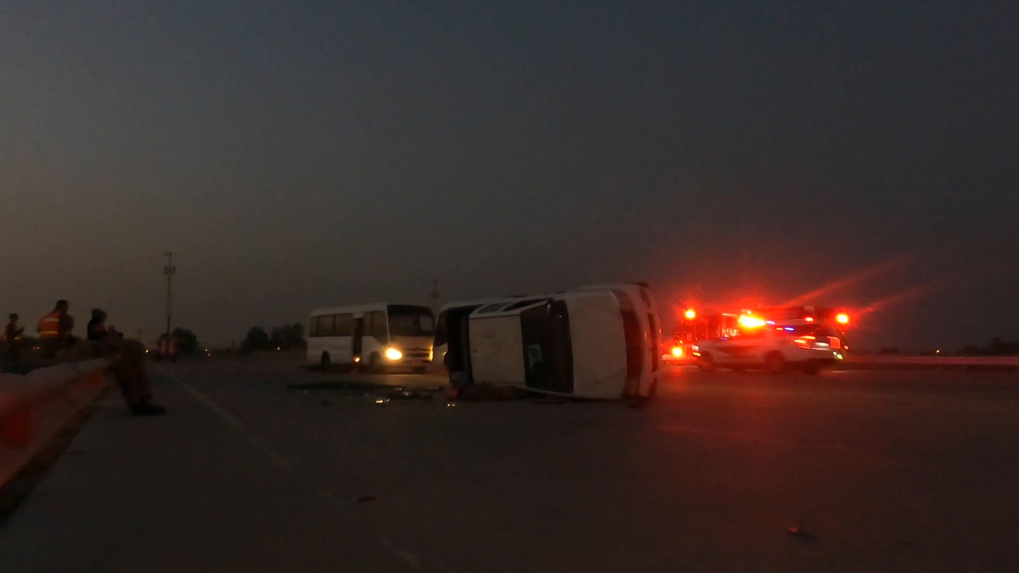 Area Support Group – Kuwait personnel conducts Scimitar Khtar, an all-hazards response exercise at Camp Arifjan, Kuwait, Aug. 24, 2023. The exercise focused on a simulated multi-vehicle accident which resulted in a mass casualty. The event allowed the military police, fire department and military hospital to exercise their response. It tested their ability to communicate effectively, in a timely manner, across staff sections, directorates, and tenant units through Camp Arifjan. (U.S. Army video by Claudia LaMantia)