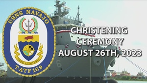 USNS NAVAJO Christening