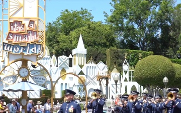 562nd Air Force Band plays at Disneyland on the 3rd of July