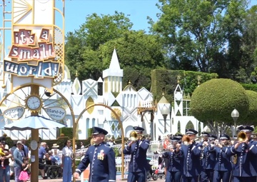 562nd Air Force Band plays at Disneyland on the 3rd of July
