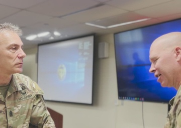 Command sergeants major, from across the country, come together for training summit